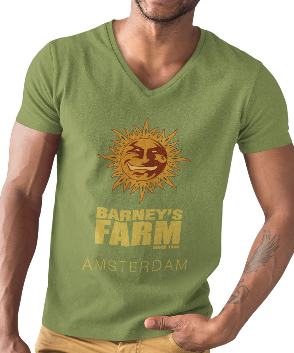 Green - V-Neck - T-shirt 9